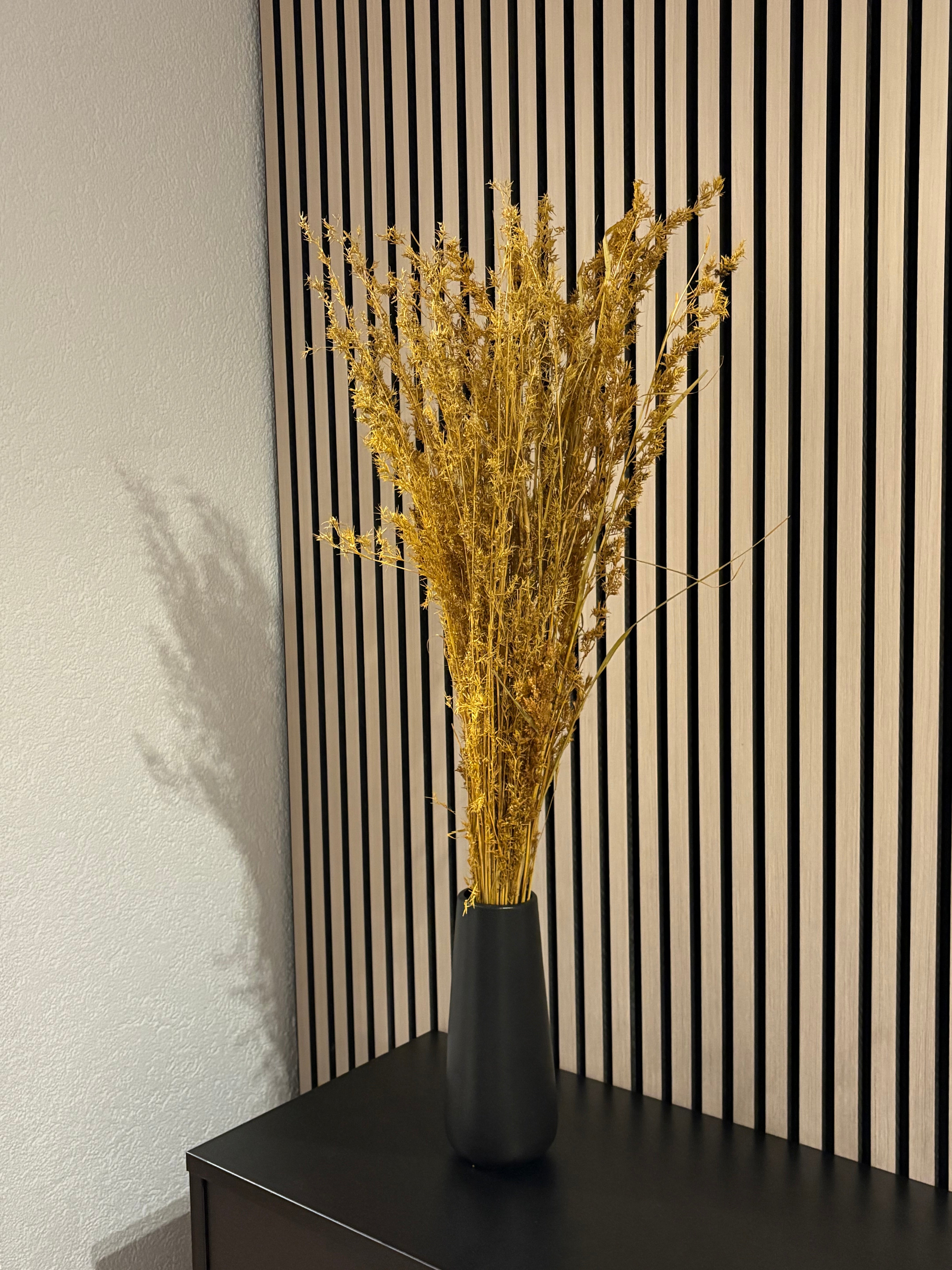 Alfonso Gras gelb, 8 Stiel, 1,0 m, gelb, Ziergras getrocknet, Trockenblume, Gras, Deko, nachhaltig aus der EU