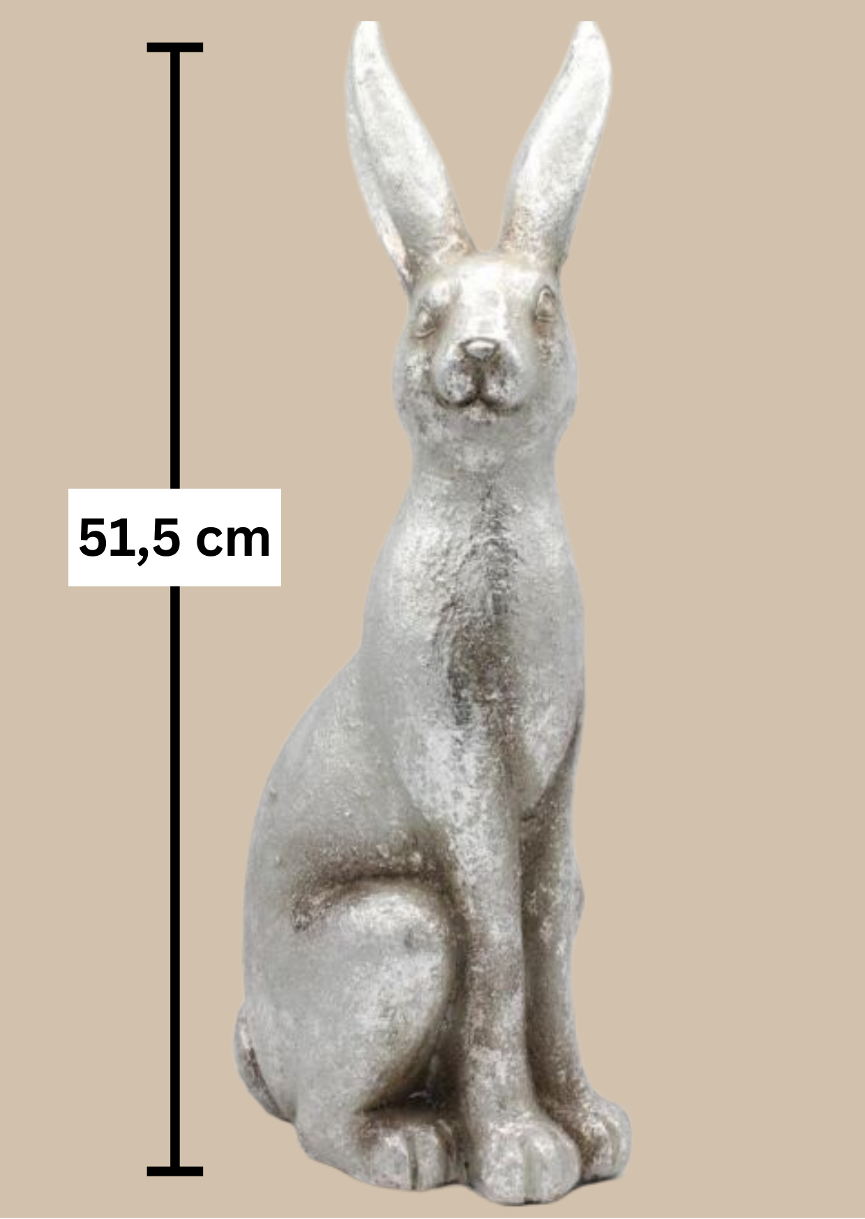 Resin Hase Egon groß 51,5 cm