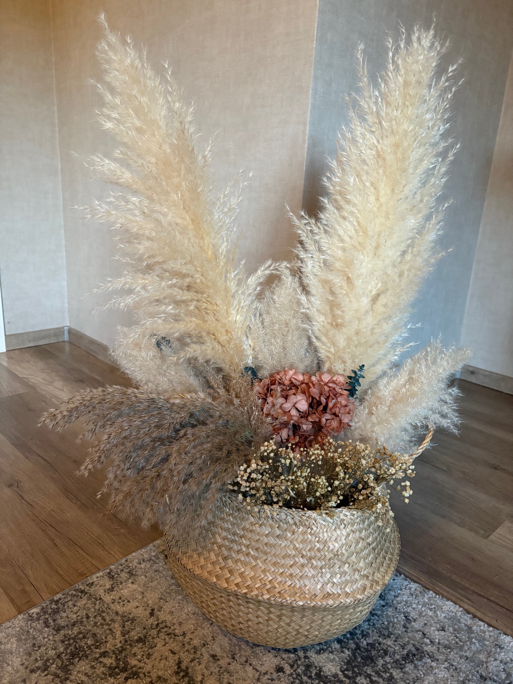 Schleierkraut rispig natur, 1 Bund mit 10 Stiel, 0,6 m, Gypsophila getrocknet, Trockenblume, Gras, Deko, nachhaltig aus der EU