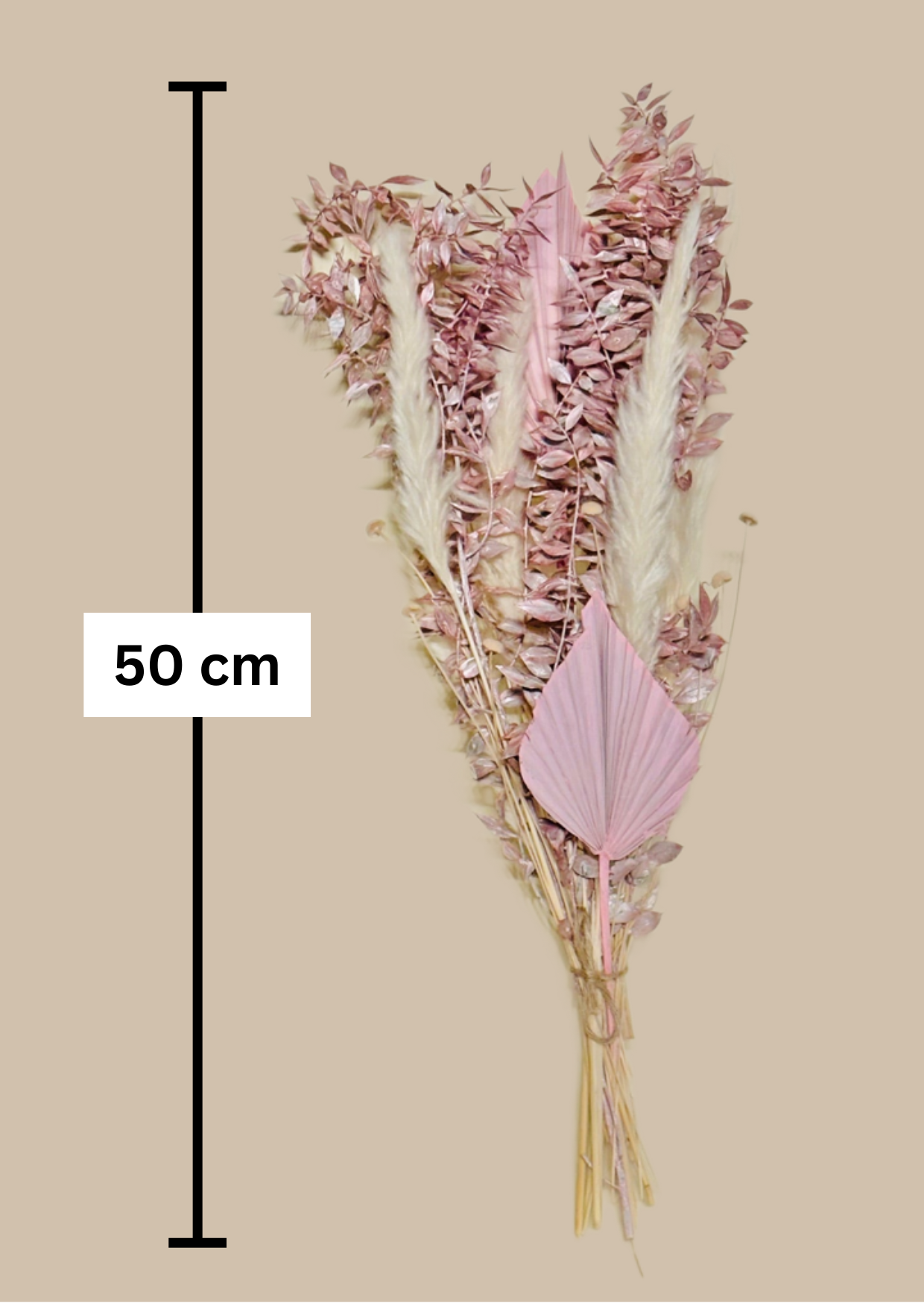 DIY Bundle "pastell rosa beige" 50cm Höhe