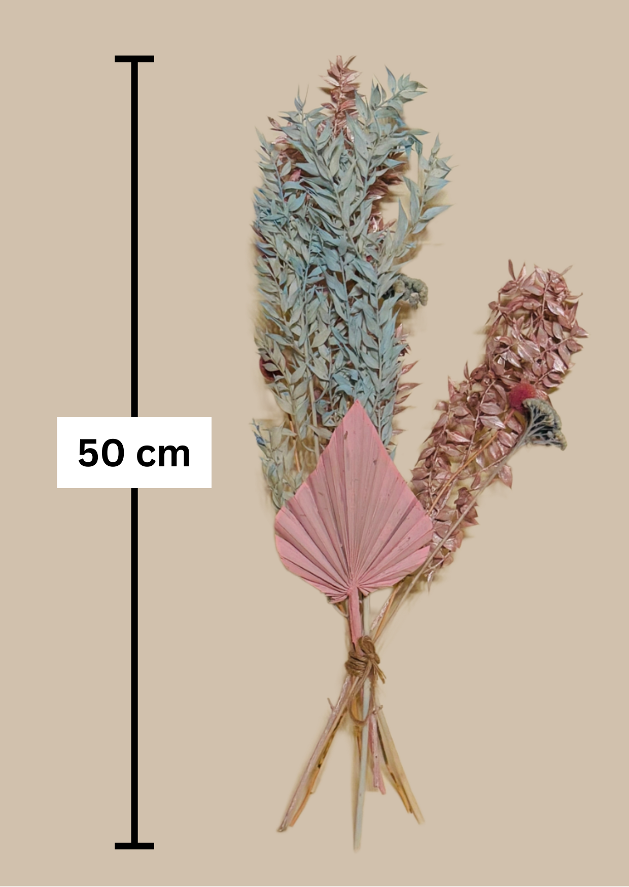 DIY Bundle "pastell rosa blau" 50cm Höhe