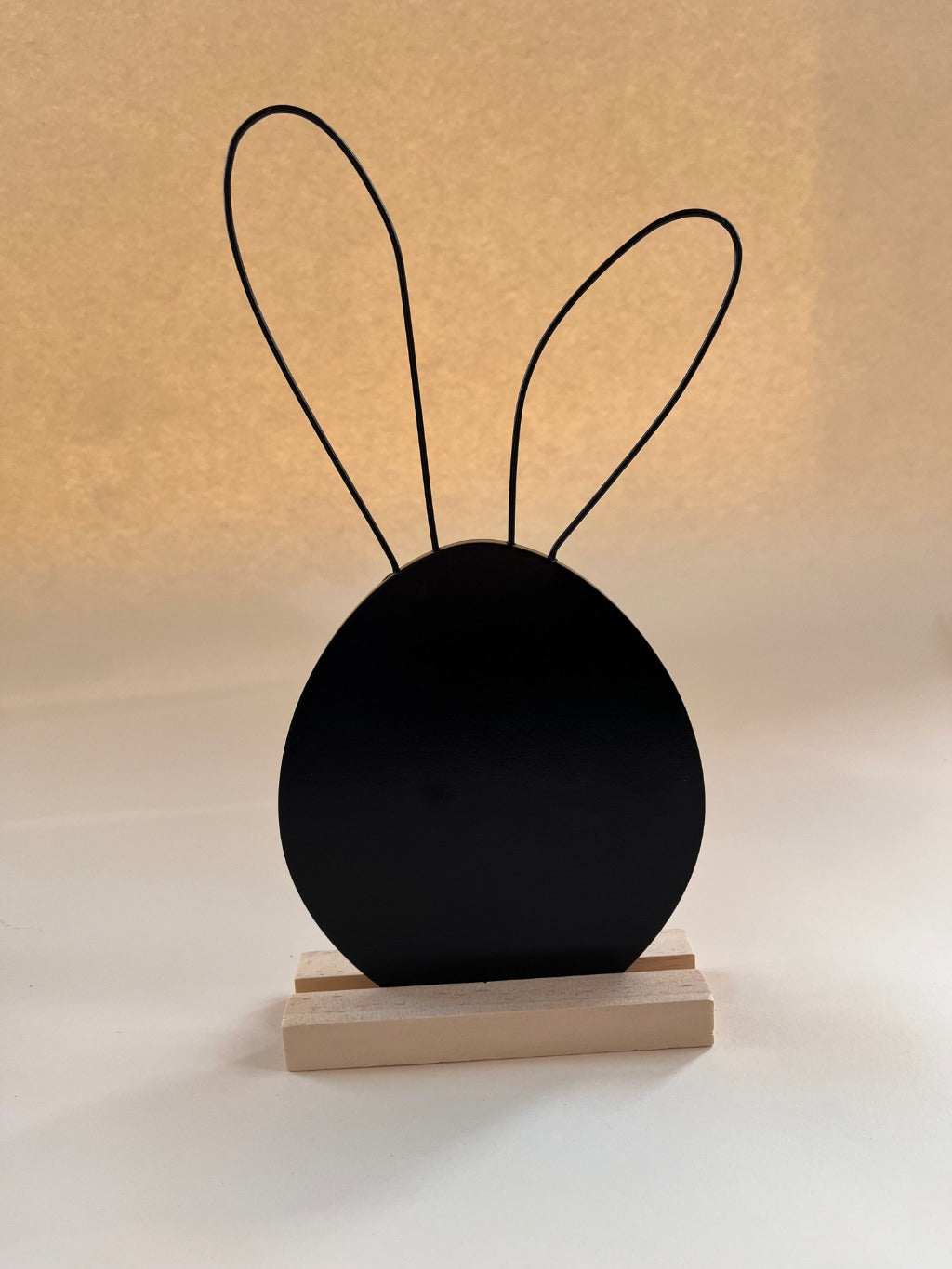 Holz Hase "Schiefertafel" 33 cm
