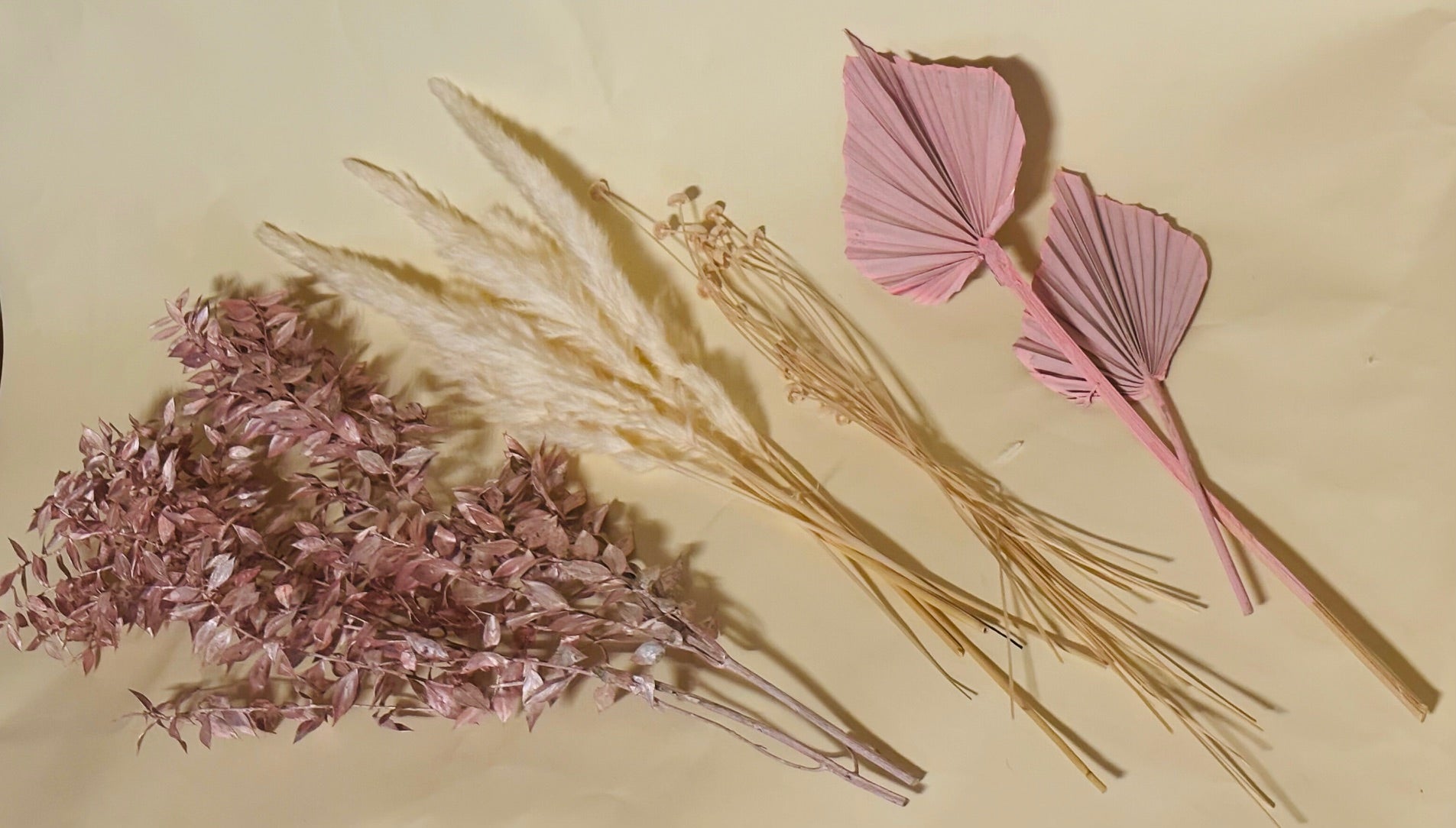 DIY Bundle "pastell rosa beige" 50cm Höhe