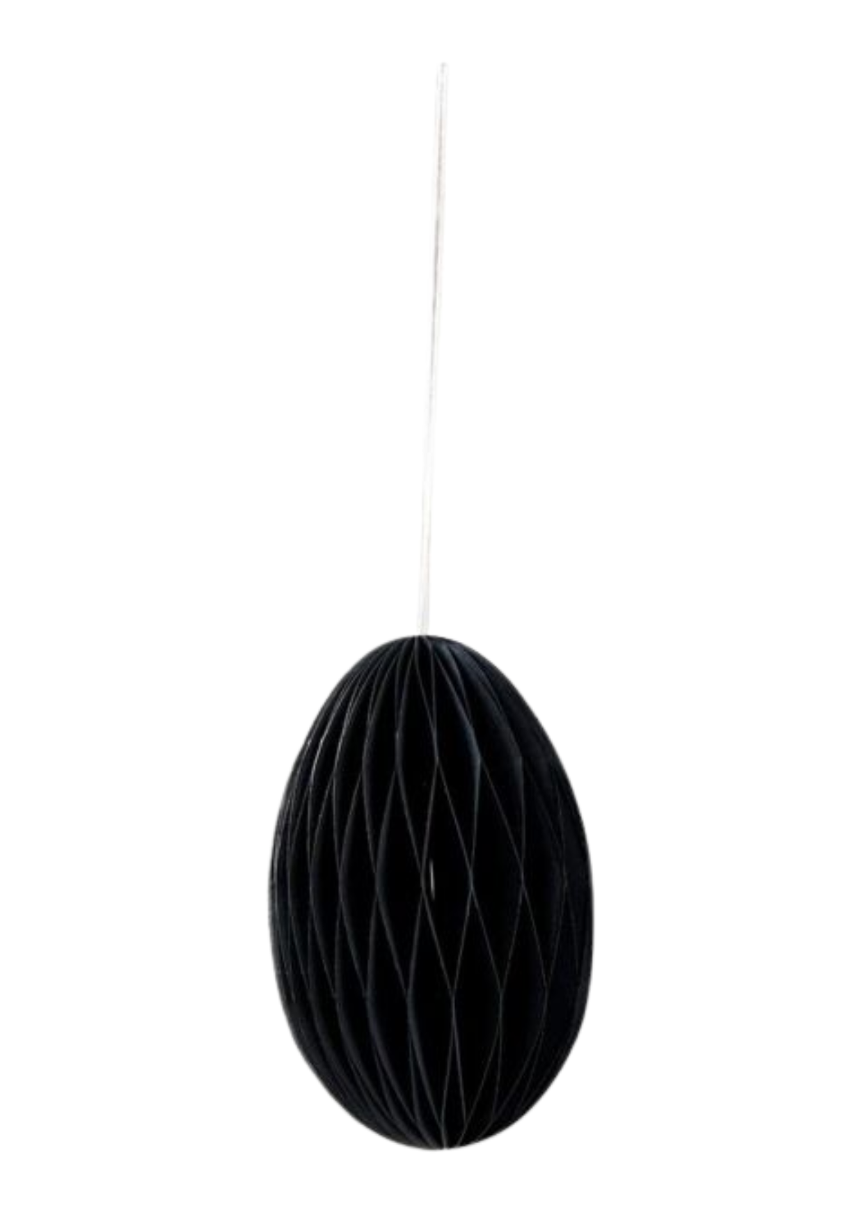 Osterei, Wabenei, schwarz 10 cm