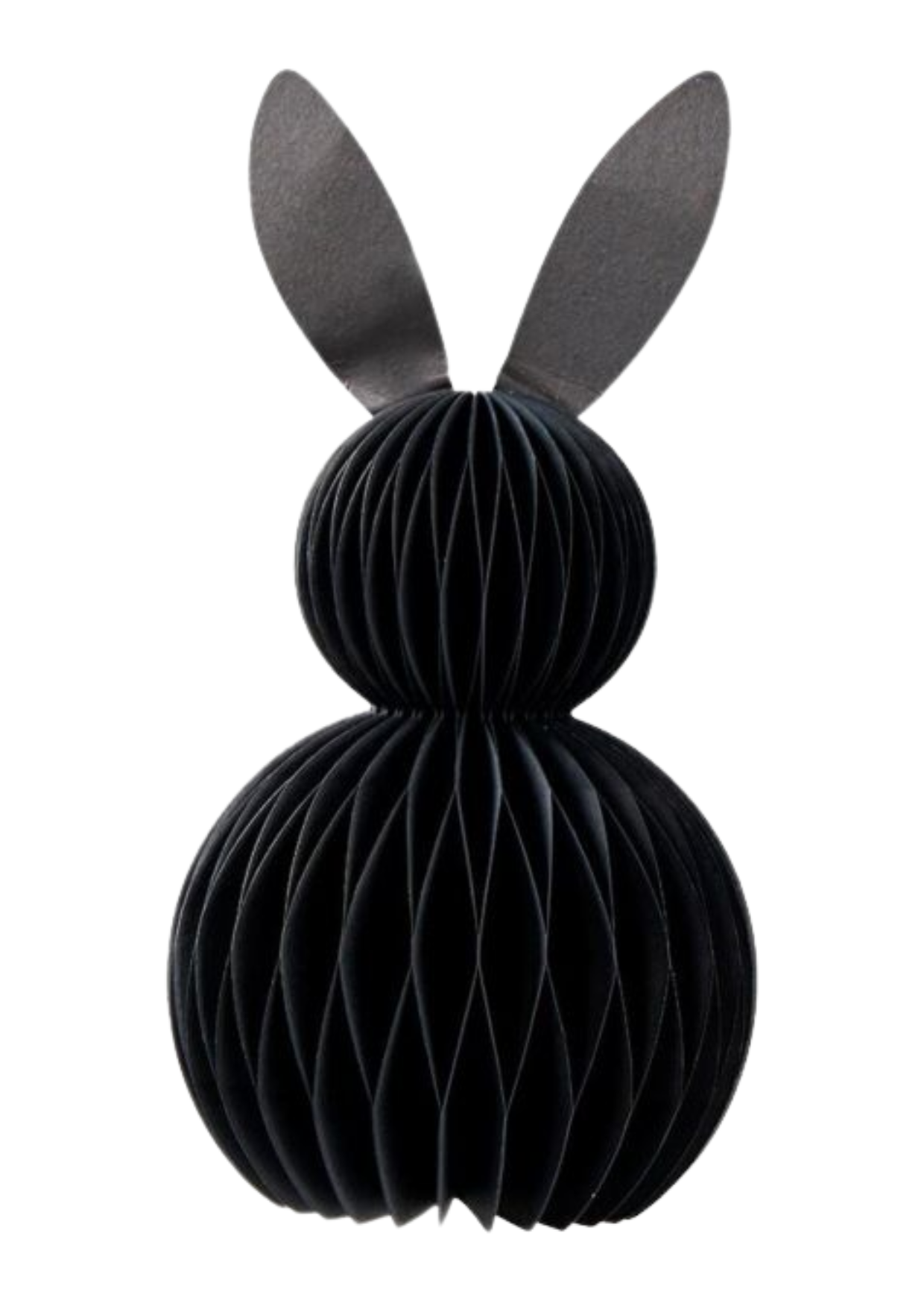 Papier Hase 3D schwarz 16 cm