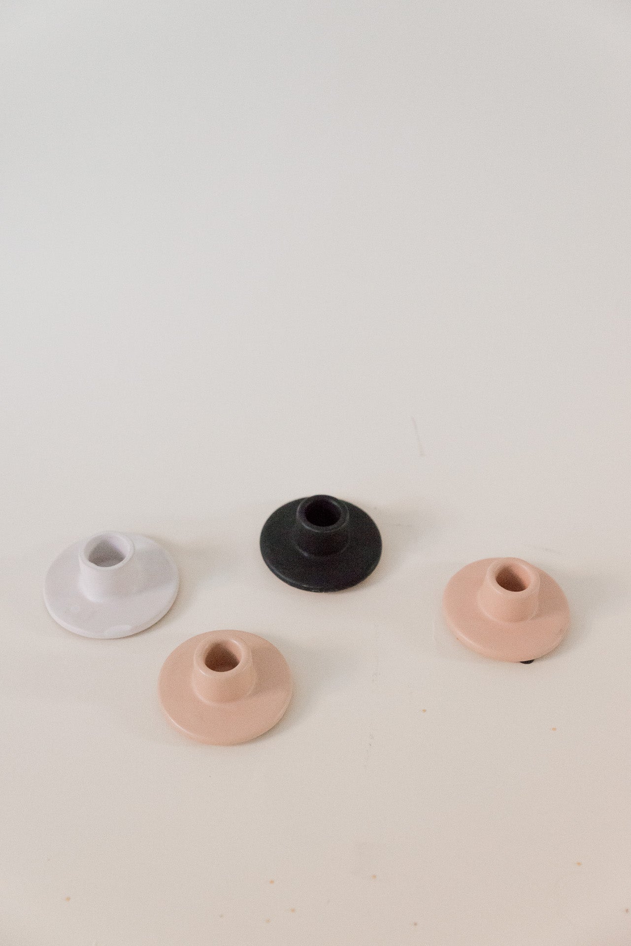 Kerzenhalter matt schwarz