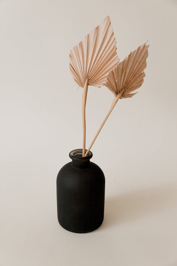 Vase schwarz Zylinder, klein