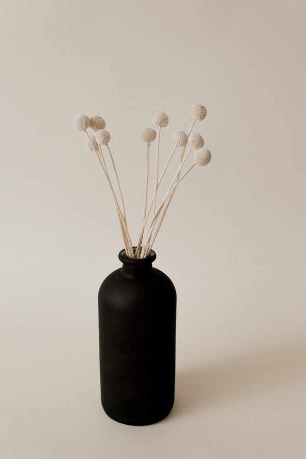 Vase schwarz Zylinder, groß