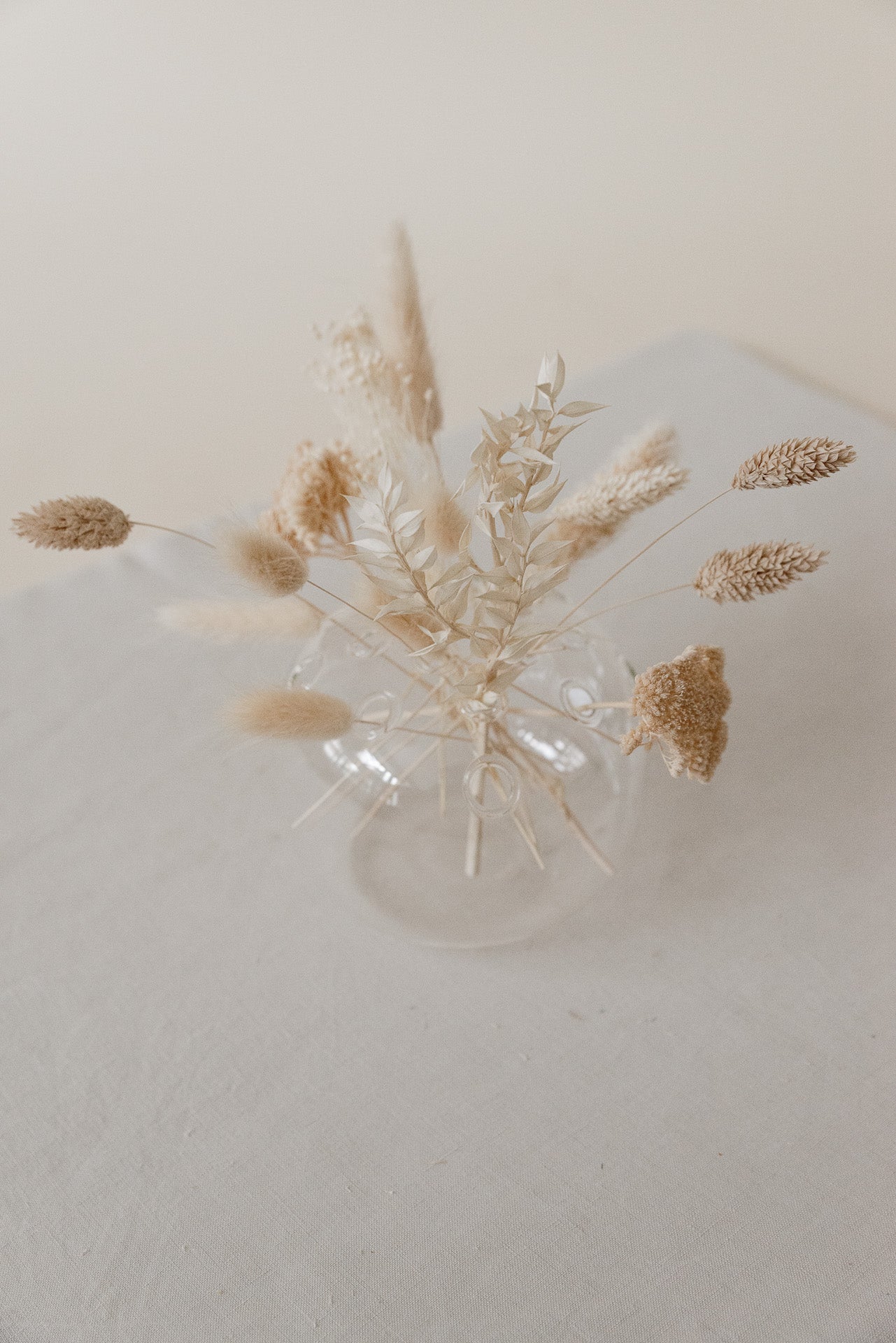 DIY Set Vase, Dekoschale "Cloud" & Trockenblumen