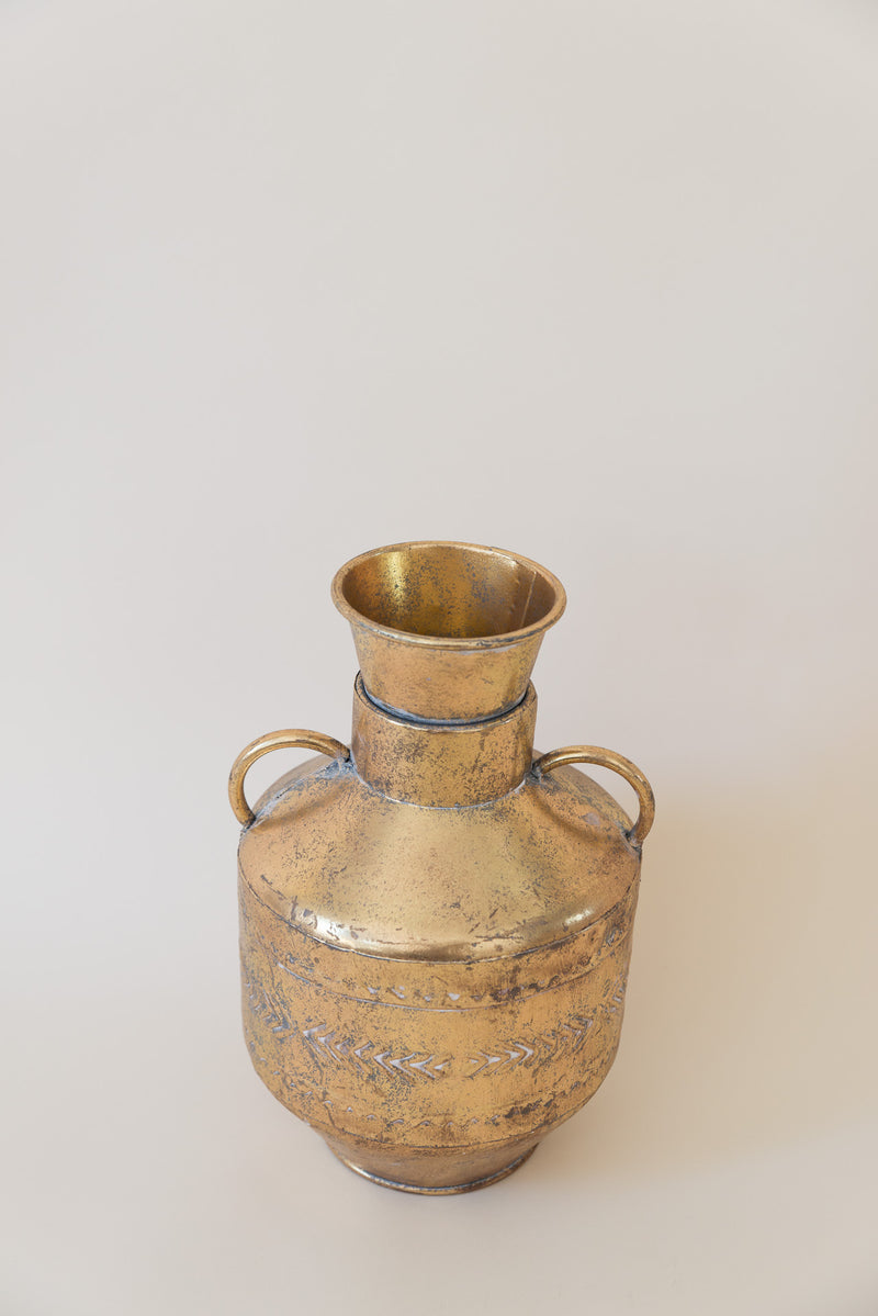 Vase "India" goldfarben